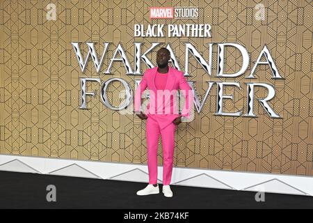 London, Großbritannien - 3.. November 2022 Stormzy bei der Europa-Premiere von Black Panther Wakanda Forever am Cineworld Leicester Square, London. Quelle: Nils Jorgensen/Alamy Live News Stockfoto