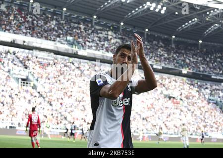 Sami Khedira (Juventus FC) während des Fußballspiels der Serie A zwischen Juventus FC und S.P.A.L. im Allianz Stadium am 28. September 2019 in Turin, Italien. Juventus gewann 2-0 gegen S.P.A.L. (Foto von Massimiliano Ferraro/NurPhoto) Stockfoto