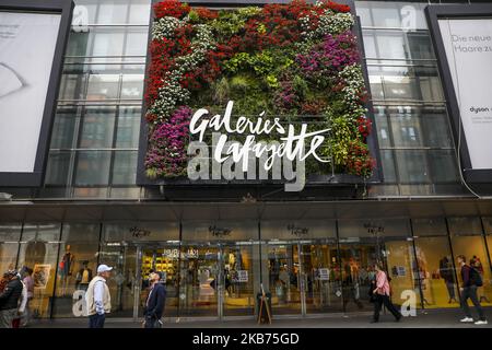 Die Galerie Lafayette wird am 26.. September 2019 in Berlin im Freien gesehen. (Foto von Beata Zawrzel/NurPhoto) Stockfoto