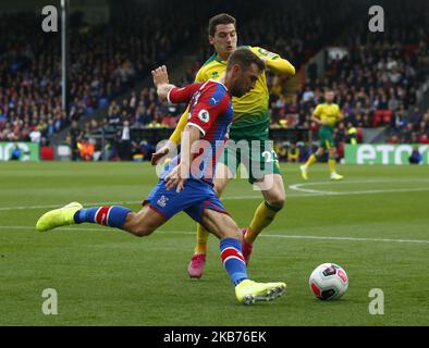 James McArthur aus dem Crystal Palace während der englischen Premier League zwischen Crystal Palace und Norwich City im Selhurst Park Stadium, London, England am 28. September 2019 (Foto by Action Foto Sport/NurPhoto) Stockfoto