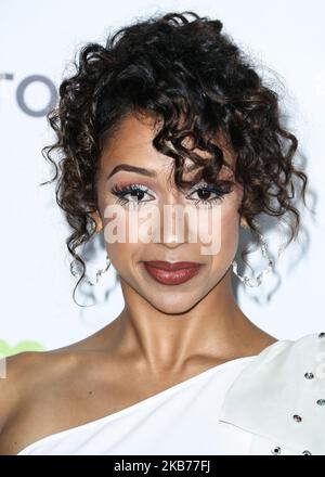 PACIFIC PALISADES, LOS ANGELES, KALIFORNIEN, USA - 28. SEPTEMBER: Liza Koshy kommt bei der jährlichen Gala zur Auszeichnung der Umweltmedien-Vereinigung 2. an, die am 28. September 2019 in einem Privathaus in Pacific Palisades, Los Angeles, Kalifornien, USA, stattfand. (Foto von Xavier Collin/Image Press Agency/NurPhoto) Stockfoto