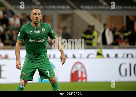 Franck Ribery von ACF Fiorentina während der Serie Ein Spiel zwischen AC Mailand und ACF Fiorentina im Stadio Giuseppe Meazza am 29. September 2019 in Mailand, Italien. (Foto von Giuseppe Cottini/NurPhoto) Stockfoto