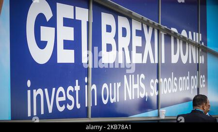 Szenen am ersten Tag der Konferenz der Konservativen Partei in Manchester, England, 29. September 2019. (Foto von Giannis Alexopoulos/NurPhoto) Stockfoto