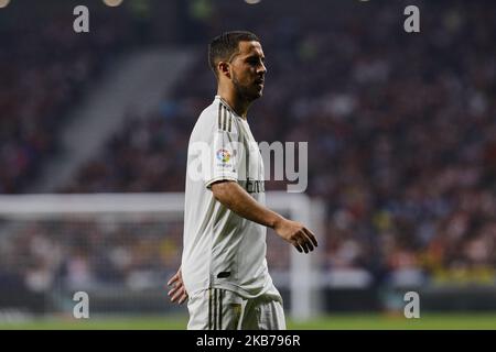 Eden Hazard of Real Madrid während des La Liga-Spiels zwischen Atletico de Madrid und Real Madrid im Wanda Metropolitano Stadium in Madrid, Spanien. 28. September 2019. (Foto von A. Ware/NurPhoto) Stockfoto