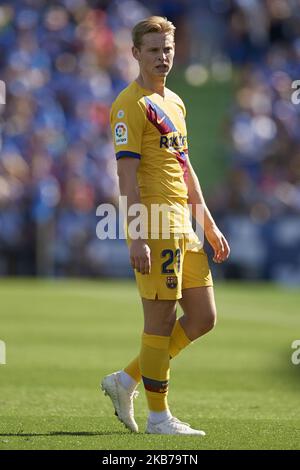 Frenkie de Jong aus Barcelona während des Liga-Spiels zwischen Getafe CF und FC Barcelona im Coliseum Alfonso Perez am 29. September 2019 in Getafe, Spanien. (Foto von Jose Breton/Pics Action/NurPhoto) Stockfoto