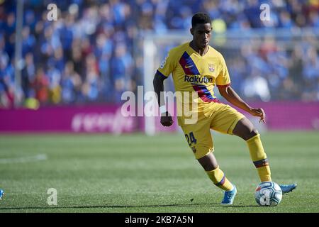 Junior Firpo von Barcelona in Aktion während des Liga-Spiels zwischen Getafe CF und FC Barcelona im Coliseum Alfonso Perez am 29. September 2019 in Getafe, Spanien. (Foto von Jose Breton/Pics Action/NurPhoto) Stockfoto