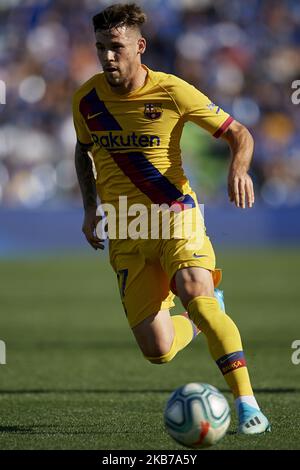 Carles Perez aus Barcelona in Aktion während des Liga-Spiels zwischen Getafe CF und FC Barcelona im Coliseum Alfonso Perez am 29. September 2019 in Getafe, Spanien. (Foto von Jose Breton/Pics Action/NurPhoto) Stockfoto