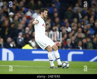 Jan Vertonghen von Tottenham Hotspur während der UAFA Champion League Gruppe B zwischen Tottenham Hotspur und Bayern München am 01. Oktober 2019 im Tottenham Hotspur Stadium, London, Großbritannien (Foto by Action Foto Sport/NurPhoto) Stockfoto