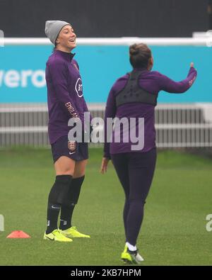 Spennymoor, Co Durham, England Oktober 4. Lucy Bronze während der England Lionesses-Schulung am Brewery Field, Spennymoor am Freitag, den 4.. Oktober 2019. (Foto von Mark Fletcher/MI News/NurPhoto) Stockfoto