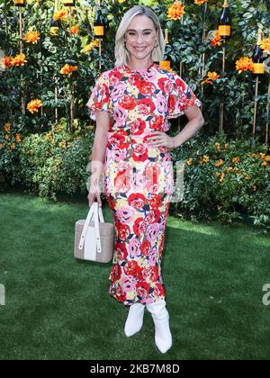 PACIFIC PALISADES, LOS ANGELES, KALIFORNIEN, USA - 05. OKTOBER: Becca Tobin kommt zum jährlichen Veuve Clicquot Polo Classic Los Angeles 10., der am 5. Oktober 2019 im will Rogers State Historic Park in Pacific Palisades, Los Angeles, Kalifornien, USA, abgehalten wird. (Foto von Xavier Collin/Image Press Agency/NurPhoto) Stockfoto