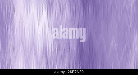Nahtlose Zickzack Fischgrätmuster subtile Tribal Hintergrundstruktur in Digital Lavender Farbe des Jahres für 2023. Zeitgemäß trendig gekacheltes violettes purpl Stockfoto