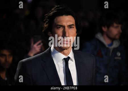 Adam Driver nimmt am 06. Oktober 2019 am Odeon Luxe Leicester Square in London, England, an der Premiere von Marriage Story UK während des BFI London Film Festivals 63. Teil. (Foto von Alberto Pezzali/NurPhoto) Stockfoto