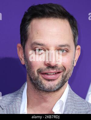 CENTURY CITY, LOS ANGELES, KALIFORNIEN, USA - 06. OKTOBER: Der Schauspieler Nick Kroll kommt zur Weltpremiere von MGM's „The Addams Family“, die am 6. Oktober 2019 im Westfield Century City AMC in Century City, Los Angeles, Kalifornien, USA, stattfand. (Foto von Xavier Collin/Image Press Agency/NurPhoto) Stockfoto