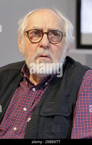 Der mexikanische Regisseur Arturo Ripstein nimmt an der Präsentation des Madrider Filmfestivals Teil, am 10. Oktober 2019 Spanien (Foto: Oscar Gonzalez/NurPhoto) Stockfoto