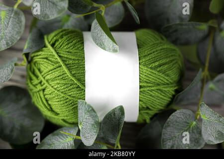 multi-colored threads for knitting, Selection of colorful woolen yarn. Yarn for knitting winter clothes with your own hands. High quality photo Stockfoto