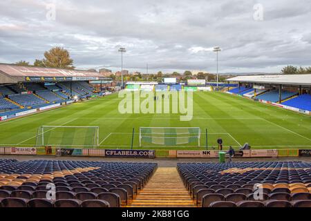 Ein allgemeiner Blick auf Edgely Park vor dem Vanarama National League-Spiel zwischen Hartlepool United und Stockport County im Victoria Park, Hartlepool am Mittwoch, 9.. Oktober 2019. (Foto von Mark Fletcher/MI News/NurPhoto) Stockfoto