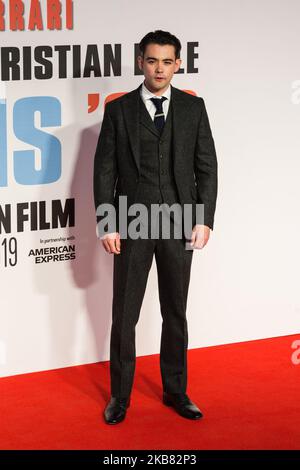 Jack McMullen nimmt an der britischen Filmpremiere von 'Le Mans '66' auf dem Odeon Luxe, Leicester Square, während des BFI London Film Festival 63. am 10. Oktober 2019 in London, England, Teil. (Foto von Wiktor Szymanowicz/NurPhoto) Stockfoto