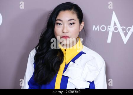 BEVERLY HILLS, LOS ANGELES, KALIFORNIEN, USA - 11. OKTOBER: Die Schauspielerin Awkwafina kommt zu Variety's Power of Women Los Angeles 2019, das am 11. Oktober 2019 im Beverly Wilshire Hotel (A Four Seasons Hotel) in Beverly Hills, Los Angeles, Kalifornien, USA, stattfand. (Foto von Xavier Collin/Image Press Agency/NurPhoto) Stockfoto