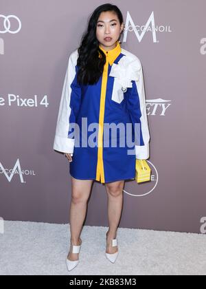 BEVERLY HILLS, LOS ANGELES, KALIFORNIEN, USA - 11. OKTOBER: Die Schauspielerin Awkwafina kommt zu Variety's Power of Women Los Angeles 2019, das am 11. Oktober 2019 im Beverly Wilshire Hotel (A Four Seasons Hotel) in Beverly Hills, Los Angeles, Kalifornien, USA, stattfand. (Foto von Xavier Collin/Image Press Agency/NurPhoto) Stockfoto