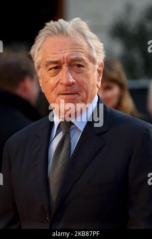 Robert De Niro nimmt an der Internationalen Premiere und Abschlussgala für Iren während des BFI London Film Festivals 63. am 13. Oktober 2019 auf dem Odeon Luxe Leicester Square in London, England, Teil. (Foto von Alberto Pezzali/NurPhoto) Stockfoto