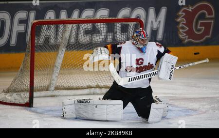 Petr Cech von Guildford Phoenix Ex Arsenal und Chelsea Player während der National Ice Hockey League zwischen Guildford Phoenix und Swindon Wildcats 2 im Guildford Spectrum Stadium in Guildford, England am 13. Oktober 2019 (Foto by Action Foto Sport/NurPhoto) Stockfoto