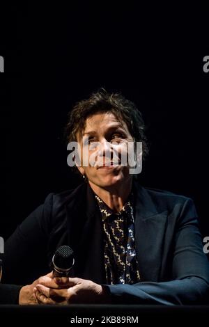 Die Schauspielerin Frances McDormand tritt am 14. Oktober 2019 beim Festival Lumière in Lyon, Frankreich, als Meisterin auf. (Foto von Nicolas Liponne/NurPhoto) Stockfoto