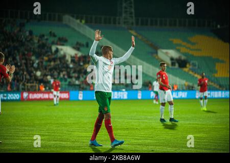 Kiril Despodov aus Bulgarien, während der UEFA EURO 2020 Qualifikation Bulgarien gegen England im Vasil Levski Nationalstadion, Sofia, Bulgarien am 14. Oktober 2019 (Foto: Hristo Rusev/NurPhoto) Stockfoto