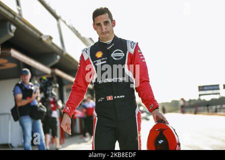 BUEMI Sebastien (Sui), Nissan e.Dams, Portrait während des offiziellen Vorsaison-Tests der sechsten Saison auf dem Circuit Ricardo Tormo in Valencia am 15., 16., 17. Und 18. Oktober 2019 in Spanien. (Foto von Xavier Bonilla/NurPhoto) Stockfoto