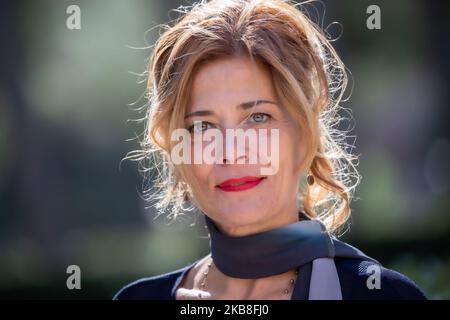 Sandra Ceccarelli nimmt am 16. Oktober 2019 in Rom, Italien, an der Fotozelle des Films 'Gli Anni Amari' in der Casa del Cinema Teil. (Foto von Mauro Fagiani/NurPhoto) Stockfoto