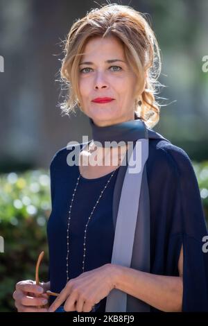 Sandra Ceccarelli nimmt am 16. Oktober 2019 in Rom, Italien, an der Fotozelle des Films 'Gli Anni Amari' in der Casa del Cinema Teil. (Foto von Mauro Fagiani/NurPhoto) Stockfoto