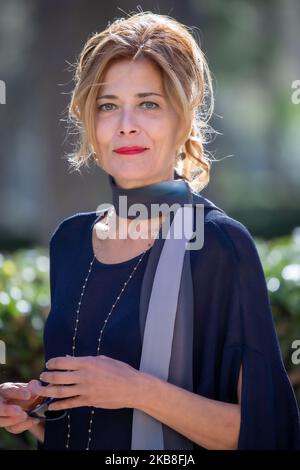 Sandra Ceccarelli nimmt am 16. Oktober 2019 in Rom, Italien, an der Fotozelle des Films 'Gli Anni Amari' in der Casa del Cinema Teil. (Foto von Mauro Fagiani/NurPhoto) Stockfoto