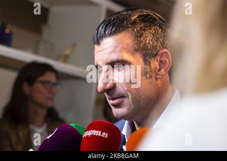 Luis Figo präsentiert am 17. Oktober 2019 in Madrid, Spanien, eine neue Cortefiel-Kampagne in Los Gallos. (Foto von Oscar Gonzalez/NurPhoto) Stockfoto