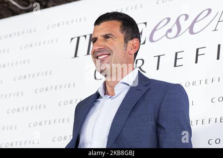 Luis Figo präsentiert am 17. Oktober 2019 in Madrid, Spanien, eine neue Cortefiel-Kampagne in Los Gallos. (Foto von Oscar Gonzalez/NurPhoto) Stockfoto