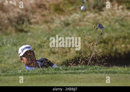 Hideki Matsuyama aus Japan bei einer PGA Tour der CJ Cup Nine Bridges Round 3 im Nine Bridge Golf Club in Jeju, Südkorea, am 19. Oktober 2019. (Foto von Seung-il Ryu/NurPhoto) Stockfoto