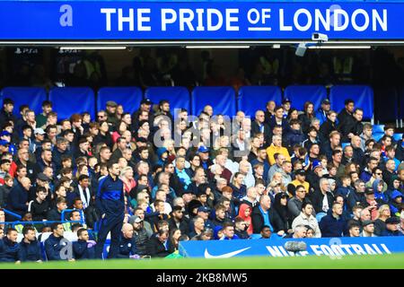 Chelseas Cheftrainer Frank Lampard während des Premier League-Spiels zwischen Chelsea und Newcastle United am Samstag, 19.. Oktober 2019, in Stamford Bridge, London. (Foto von Leila Coker/ MI News/NurPhoto) Stockfoto