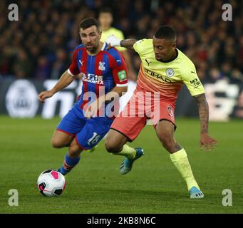 Gabriel Jesus von Manchester City während der englischen Premier League zwischen Crystal Palace und Manchester City im Selhurst Park Stadium, London, England am 19. Oktober 2019 (Foto by Action Foto Sport/NurPhoto) Stockfoto