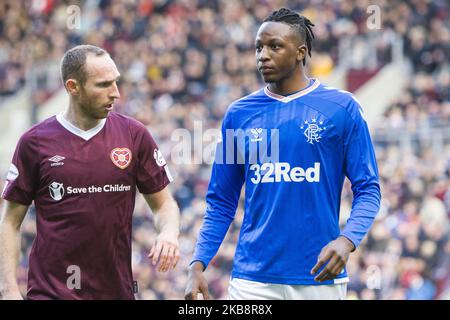 Joe Aribo der Rangers während des Scottish Premier League-Spiels zwischen Hearts und Rangers im Tynecastle Park am 20. Oktober 2019 in Edinburgh, Schottland. (Foto von Ewan Bootman/NurPhoto) Stockfoto