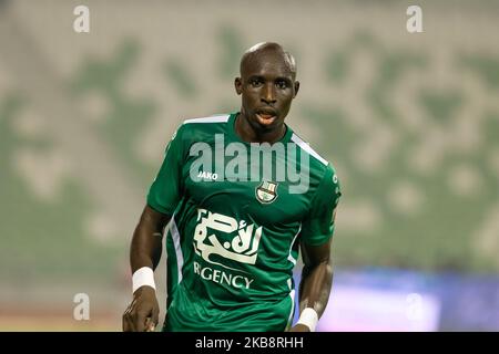 Al Ahlis Mohamed Diamé während des Spiels der QNB Stars League gegen Al Shahaniya am 19 2019. Oktober im Hamad bin Khalifa Stadium, Doha, Katar. (Foto von Simon Holmes/NurPhoto) Stockfoto