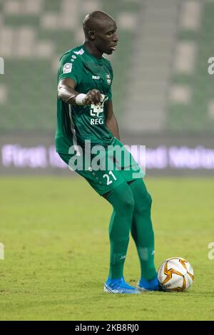 Al Ahlis Mohamed Diamé während des Spiels der QNB Stars League gegen Al Shahaniya am 19 2019. Oktober im Hamad bin Khalifa Stadium, Doha, Katar. (Foto von Simon Holmes/NurPhoto) Stockfoto