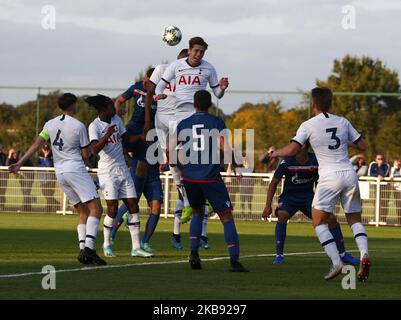 Luis Binks von Tottenham Hotspur während der UAFA Youth League zwischen Tottenham Hotspur und Crvena zvezda ( Red Star Belgrade) am 22. Oktober 2019 auf dem Hotspur Way, Enfield, England. (Foto von Action Foto Sport/NurPhoto) Stockfoto