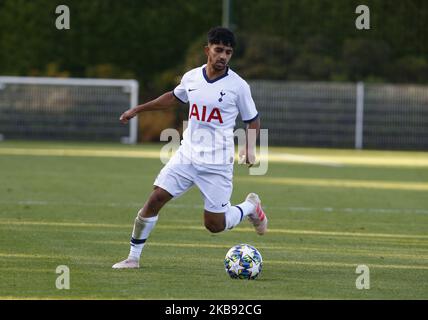 Dilan Markandy von Tottenham Hotspur während der UAFA Youth League zwischen Tottenham Hotspur und Crvena zvezda ( Red Star Belgrade) am 22. Oktober 2019 in Enfield, England, auf dem Hotspur Way, Enfield. (Foto von Action Foto Sport/NurPhoto) Stockfoto