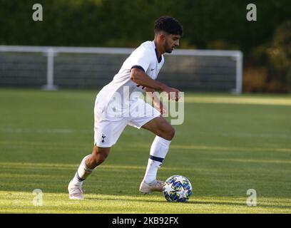 Dilan Markandy von Tottenham Hotspur während der UAFA Youth League zwischen Tottenham Hotspur und Crvena zvezda ( Red Star Belgrade) am 22. Oktober 2019 in Enfield, England, auf dem Hotspur Way, Enfield. (Foto von Action Foto Sport/NurPhoto) Stockfoto