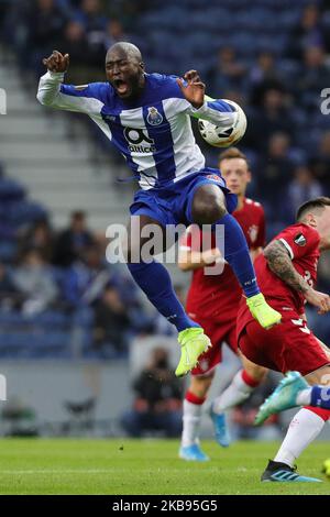 Portos portugiesischer Mittelfeldspieler Danilo Pereira reagiert während des UEFA Europa League Group G-Spiels zwischen dem FC Porto und dem Rangers FC im Dragao Stadium am 24. Oktober 2019 in Porto, Portugal. (Foto von Paulo Oliveira / DPI / NurPhoto) Stockfoto