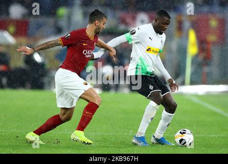 Marcus Thuram aus Monchengladbach beim UEFA Europa League Gruppenspiel ALS Roma gegen Borussia Monchengladbach am 24. Oktober 2019 im Olimpico-Stadion in Rom, Italien (Foto: Matteo Ciambelli/NurPhoto) Stockfoto