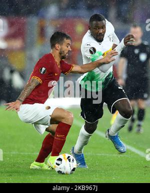 Marcus Thuram aus Monchengladbach beim UEFA Europa League Gruppenspiel ALS Roma gegen Borussia Monchengladbach am 24. Oktober 2019 im Olimpico-Stadion in Rom, Italien (Foto: Matteo Ciambelli/NurPhoto) Stockfoto