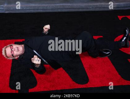 HOLLYWOOD, LOS ANGELES, KALIFORNIEN, USA - 24. OKTOBER: Billy Idol kommt bei der Premiere von Netflix's "der Ire" an, die am 24. Oktober 2019 im TCL Chinese Theatre IMAX in Hollywood, Los Angeles, Kalifornien, USA, stattfand. (Foto von David Acosta/Image Press Agency/NurPhoto) Stockfoto