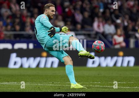 Jan Oblak von Atletico de Madrid während des La Liga-Spiels zwischen Atletico de Madrid und Athletic Club de Bilbao im Wanda Metropolitano Stadium in Madrid, Spanien. 26. Oktober 2019. (Foto von A. Ware/NurPhoto) Stockfoto