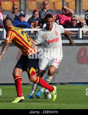 Danilo vom FC Juventus während des Spiels der Serie A zwischen uns Lecce und dem FC Juventus am 26. oktober 2019 im Stadion „Via del Mare“ in Lecce, Italien (Foto von Gabriele Maricchiolo/NurPhoto) Stockfoto