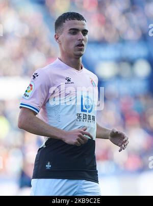 Adria Pedrosa von Espanyol während des La Liga Santander Spiels zwischen Levante und Espanyol im Estadio Ciutat de Valencia am 27. Oktober 2019 in Valencia, Spanien (Foto: Maria Jose Segovia/NurPhoto) Stockfoto