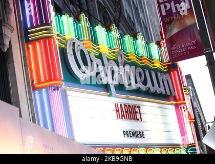 LOS ANGELES, KALIFORNIEN, USA - 29. OKTOBER: Atmosphäre bei der Los Angeles Premiere von Focus Features' 'Harriet', die am 29. Oktober 2019 im Opheum Theatre in Los Angeles, Kalifornien, USA, stattfand. (Foto von Xavier Collin/Image Press Agency/NurPhoto) Stockfoto